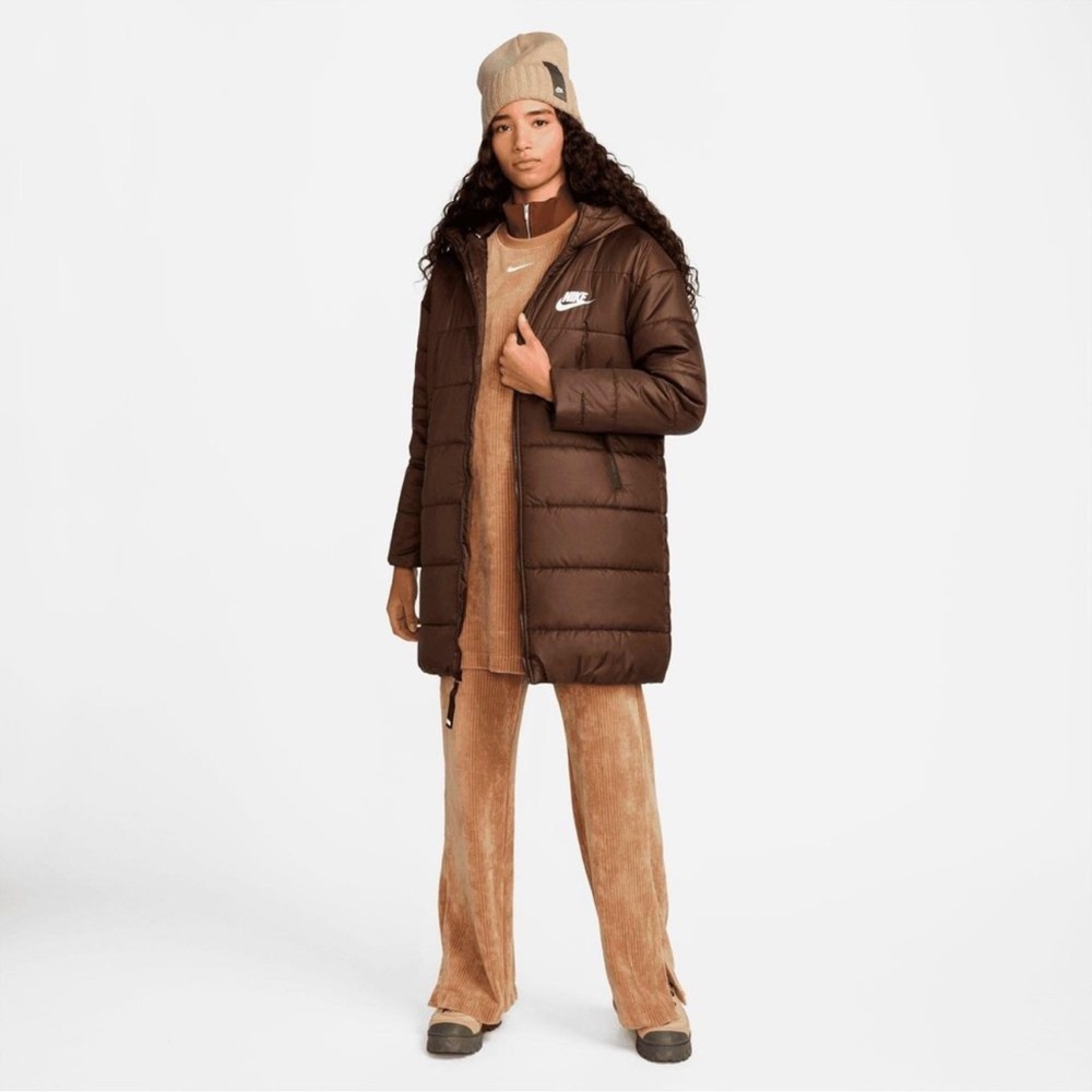 Nike Long Puffer Therma-FIT Brown